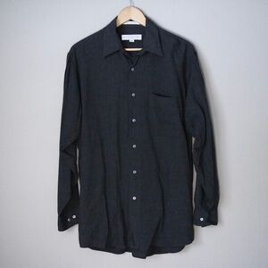 Perry Ellis Dark Grey Button Up Long Sleeve Shirt